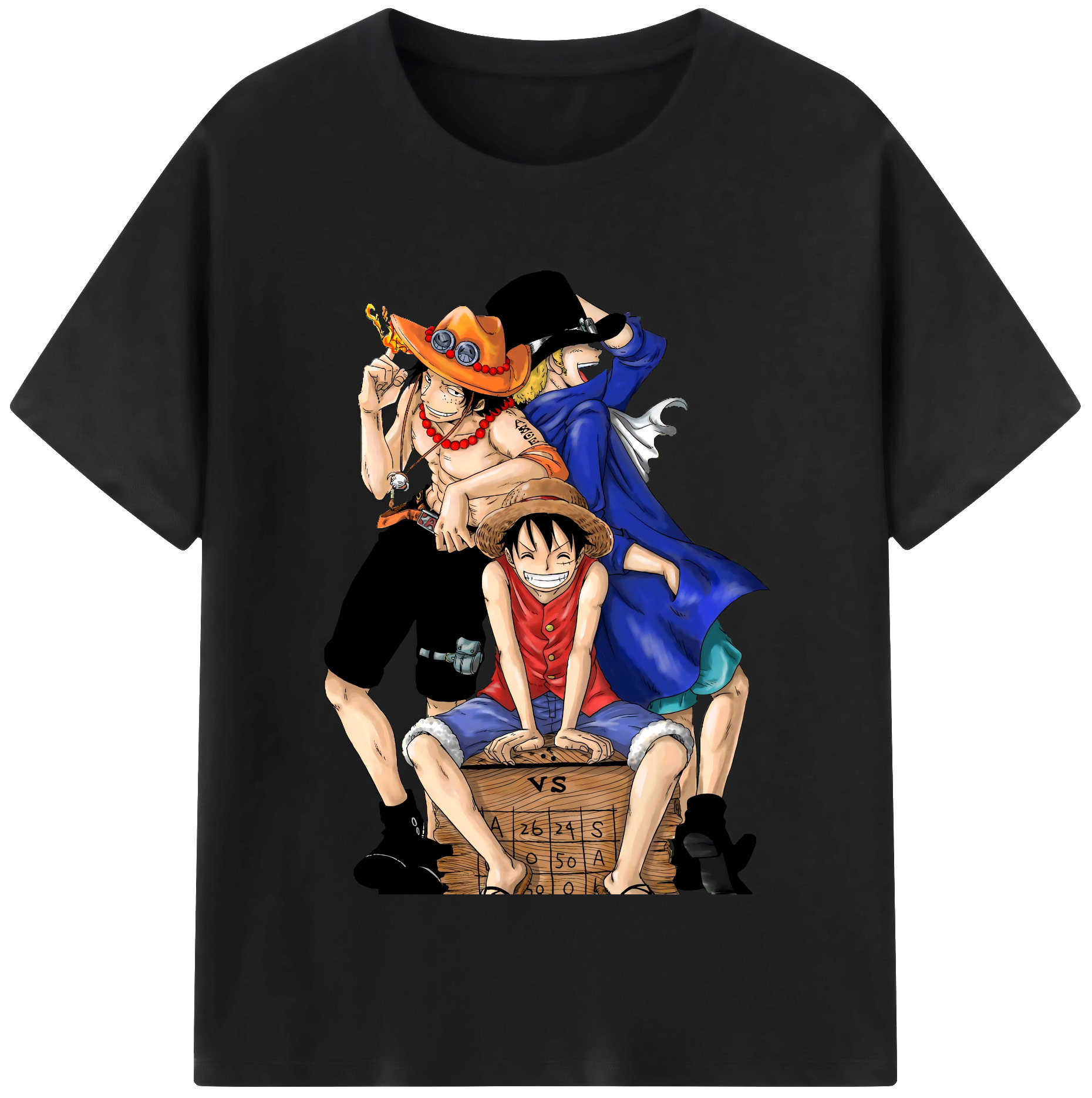 ワンピース モンキー・D・ルフィ ONE PIECE Monkey D. Luffy レディースカジュアルプリントTシャツ（綿100％）