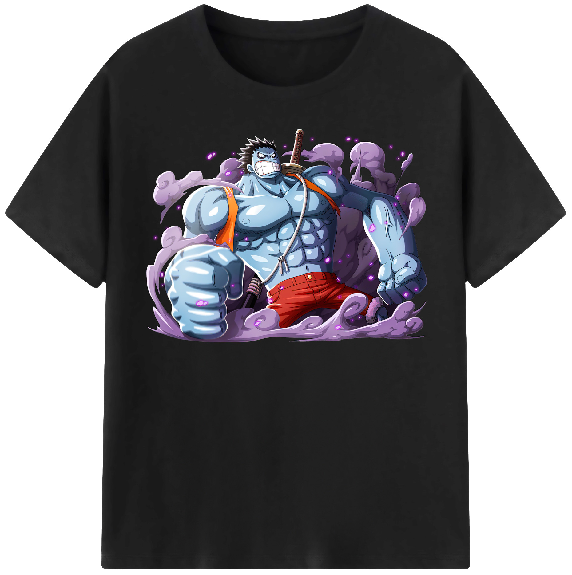 ワンピース モンキー・D・ルフィ ONE PIECE Monkey D. Luffy レディースカジュアルプリントTシャツ（綿100％）