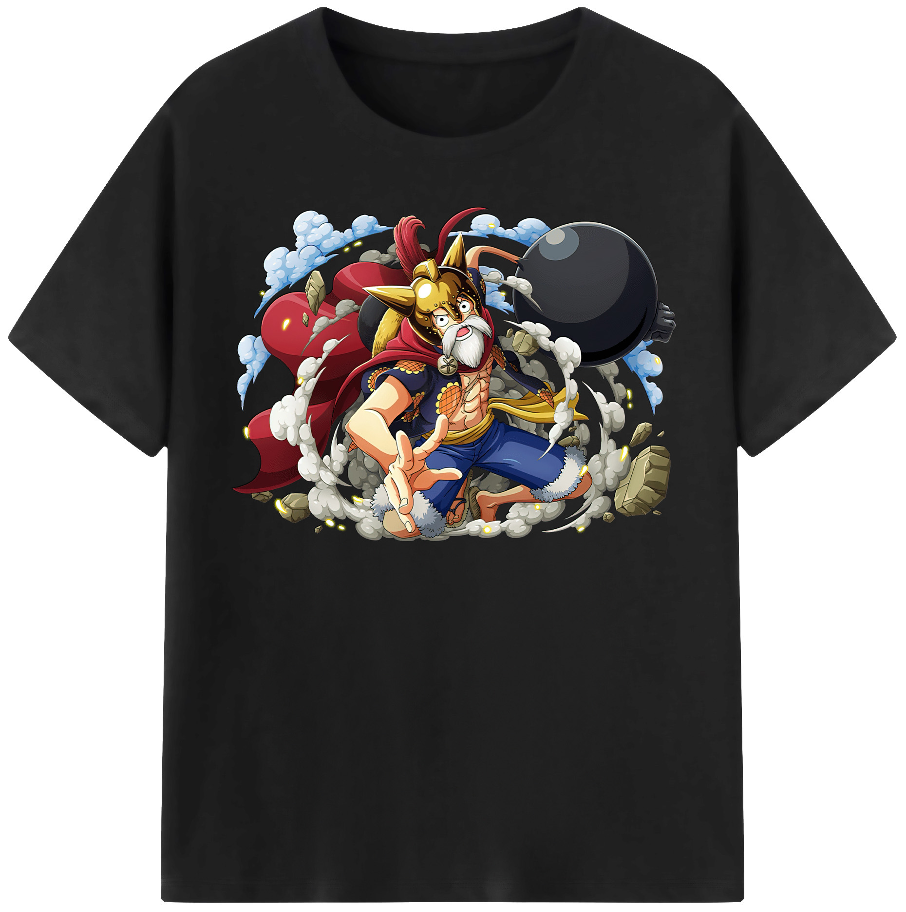 ワンピース モンキー・D・ルフィ ONE PIECE Monkey D. Luffy レディースカジュアルプリントTシャツ（綿100％）