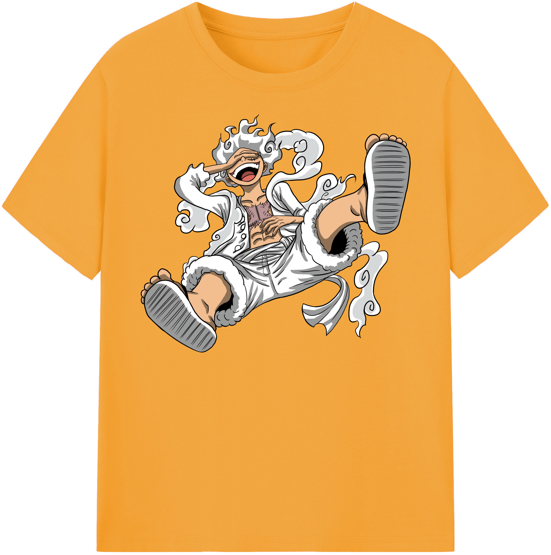 ワンピース モンキー・D・ルフィ ONE PIECE Monkey D. Luffy レディースカジュアルプリントTシャツ（綿100％）