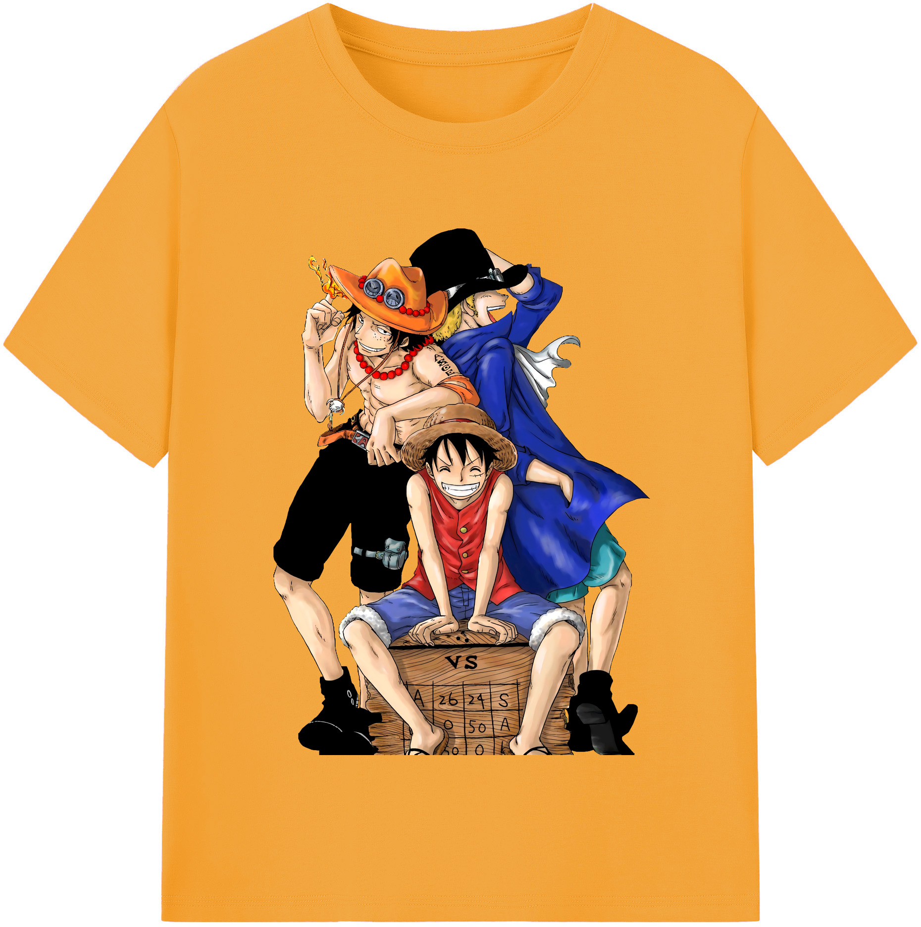 ワンピース モンキー・D・ルフィ ONE PIECE Monkey D. Luffy レディースカジュアルプリントTシャツ（綿100％）