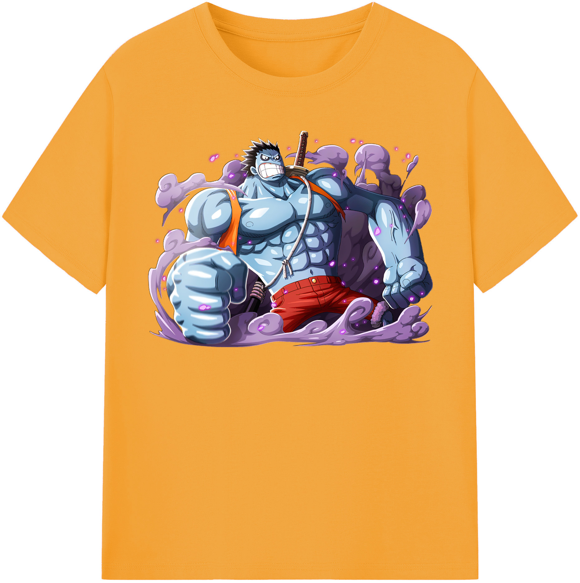ワンピース モンキー・D・ルフィ ONE PIECE Monkey D. Luffy レディースカジュアルプリントTシャツ（綿100％）