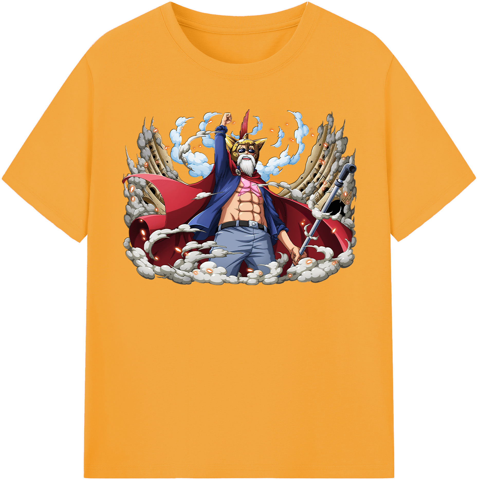 ワンピース モンキー・D・ルフィ ONE PIECE Monkey D. Luffy レディースカジュアルプリントTシャツ（綿100％）