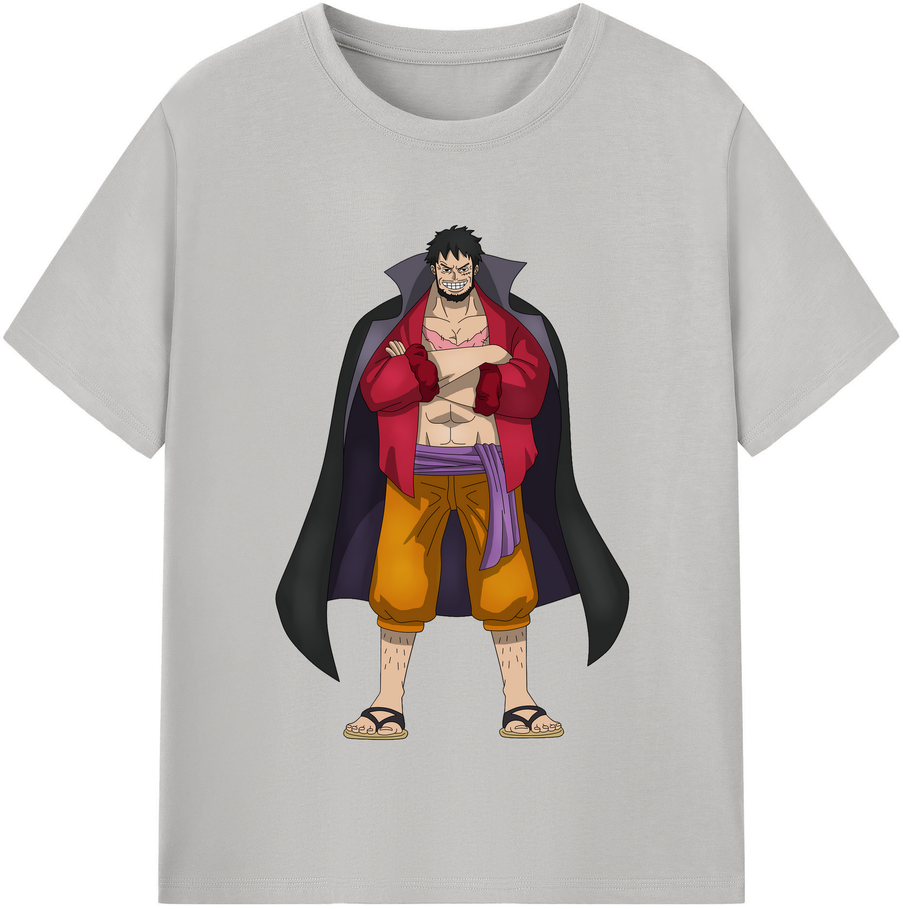 ワンピース モンキー・D・ルフィ ONE PIECE Monkey D. Luffy レディースカジュアルプリントTシャツ（綿100％）