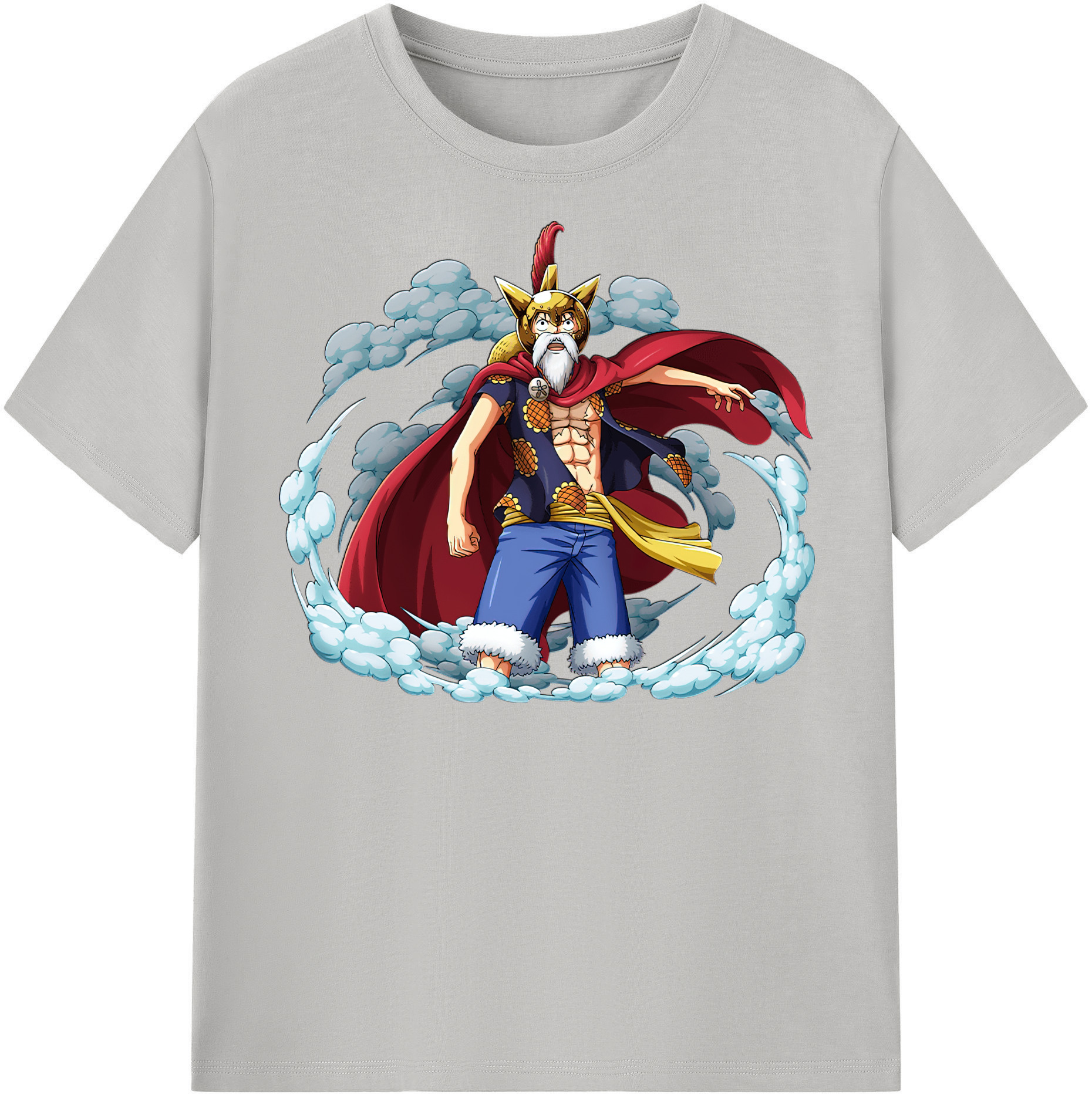 ワンピース モンキー・D・ルフィ ONE PIECE Monkey D. Luffy レディースカジュアルプリントTシャツ（綿100％）