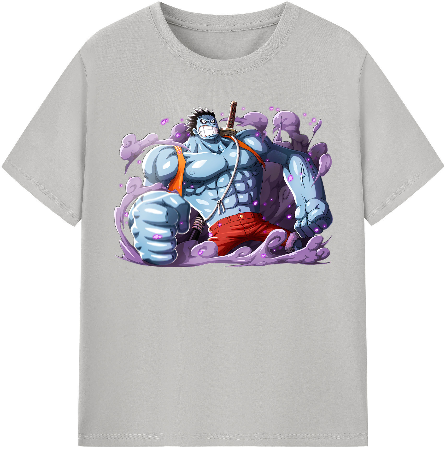 ワンピース モンキー・D・ルフィ ONE PIECE Monkey D. Luffy レディースカジュアルプリントTシャツ（綿100％）