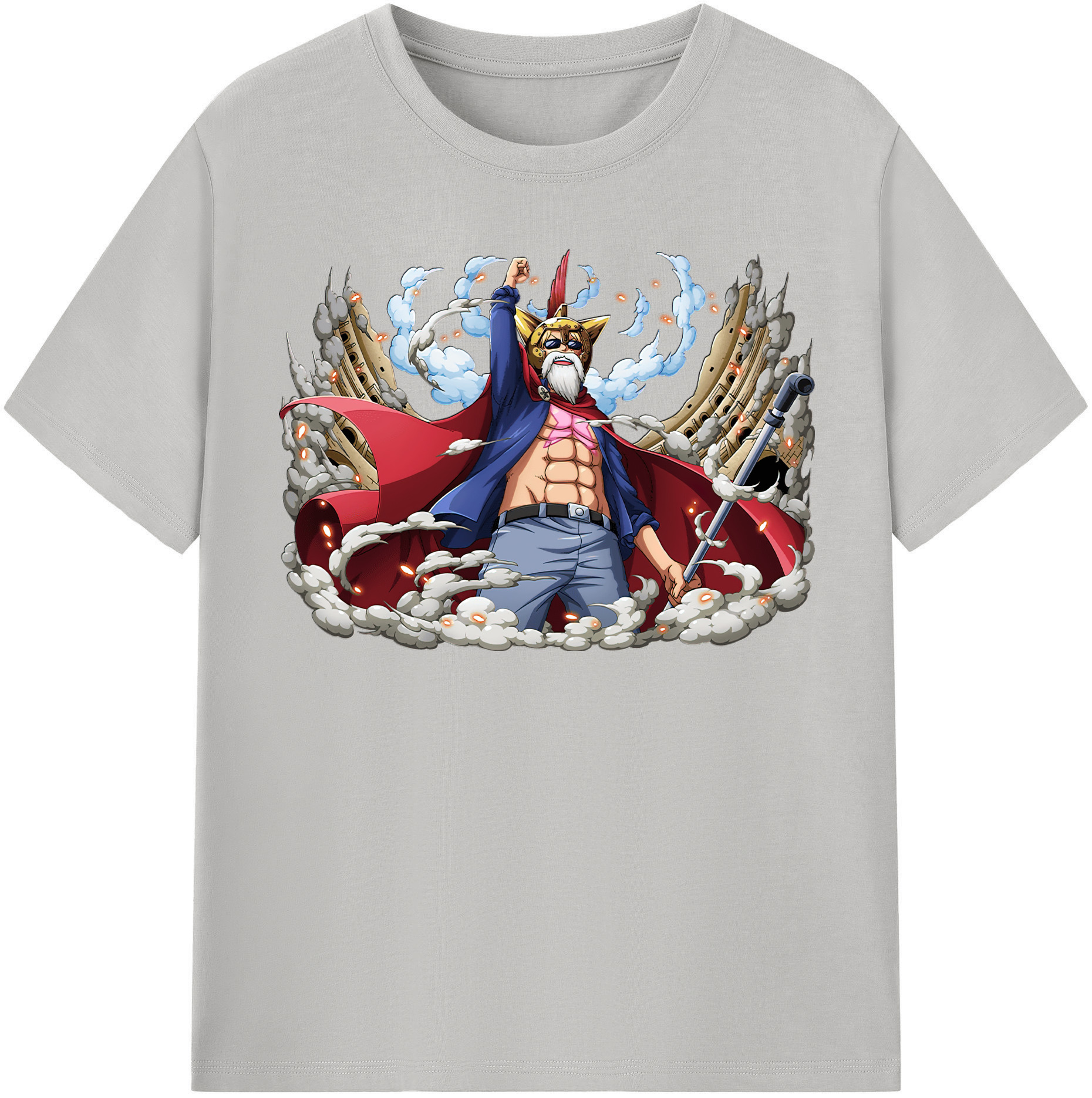 ワンピース モンキー・D・ルフィ ONE PIECE Monkey D. Luffy レディースカジュアルプリントTシャツ（綿100％）