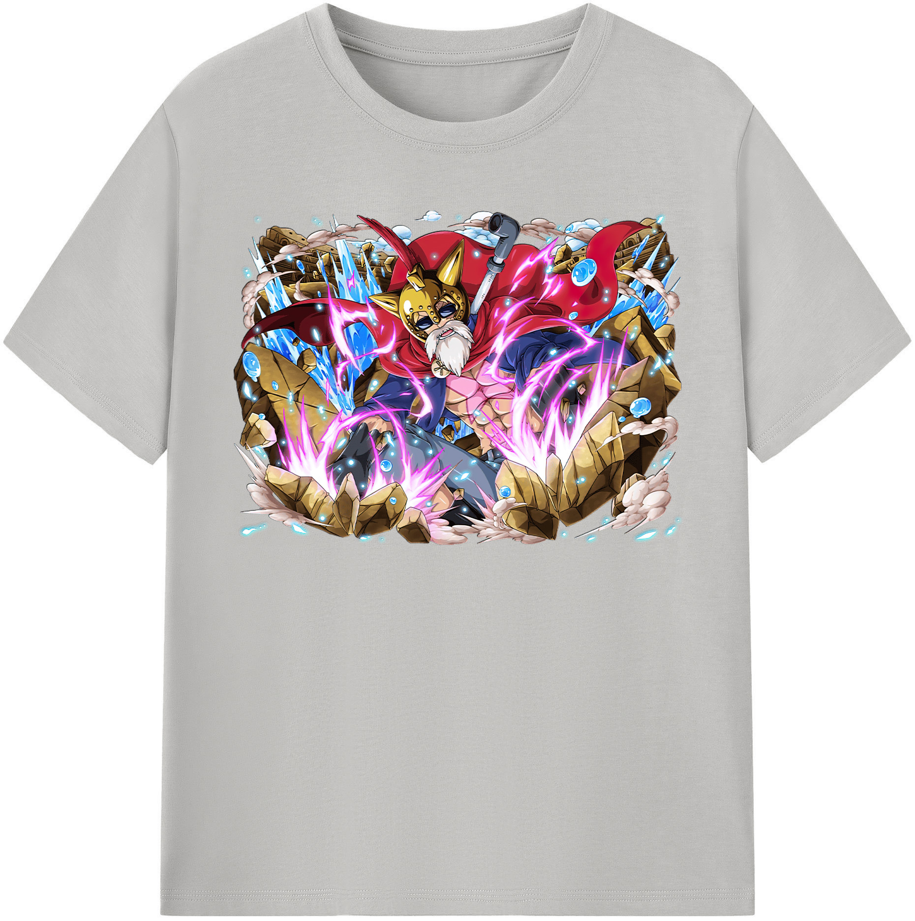 ワンピース モンキー・D・ルフィ ONE PIECE Monkey D. Luffy レディースカジュアルプリントTシャツ（綿100％）