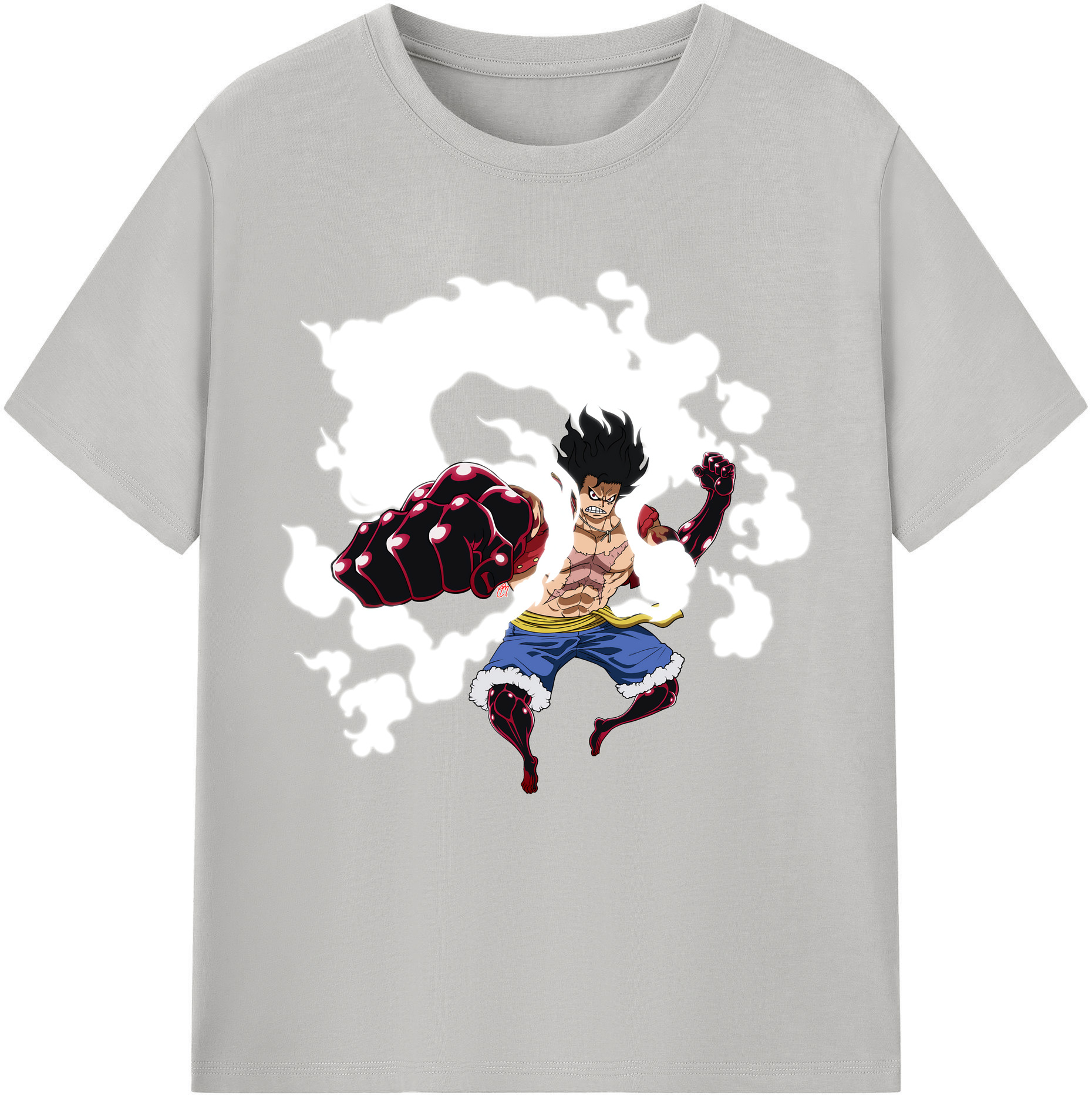 ワンピース モンキー・D・ルフィ ONE PIECE Monkey D. Luffy レディースカジュアルプリントTシャツ（綿100％）