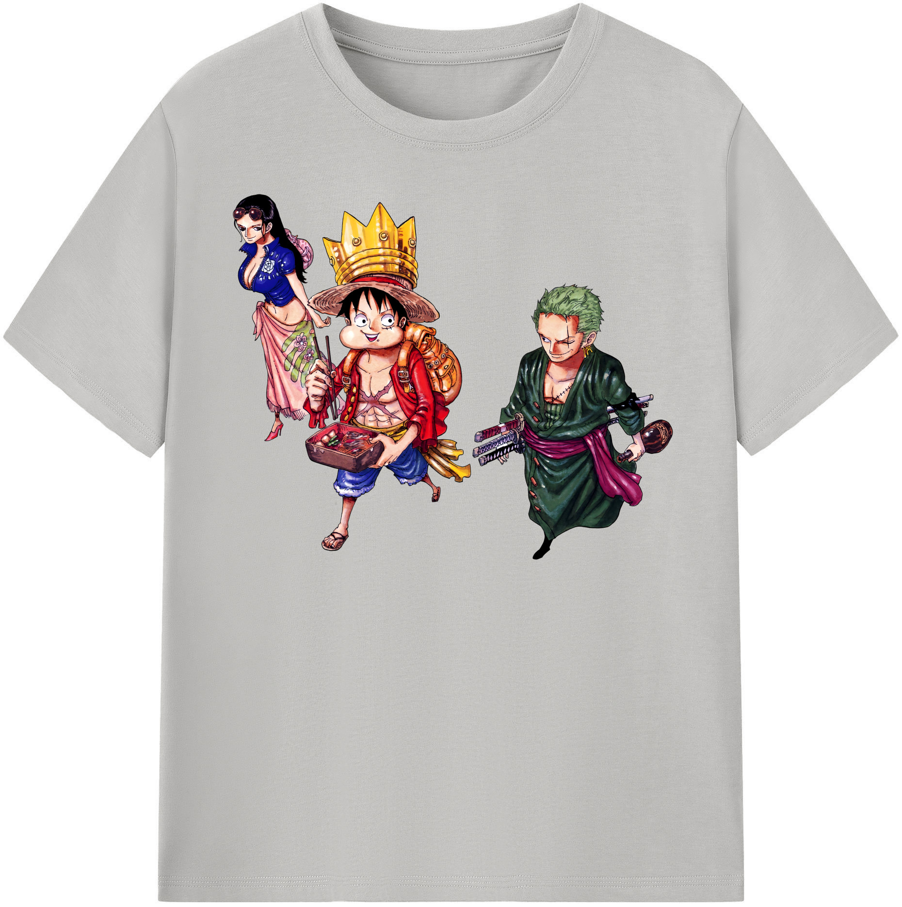 ワンピース モンキー・D・ルフィ ONE PIECE Monkey D. Luffy レディースカジュアルプリントTシャツ（綿100％）