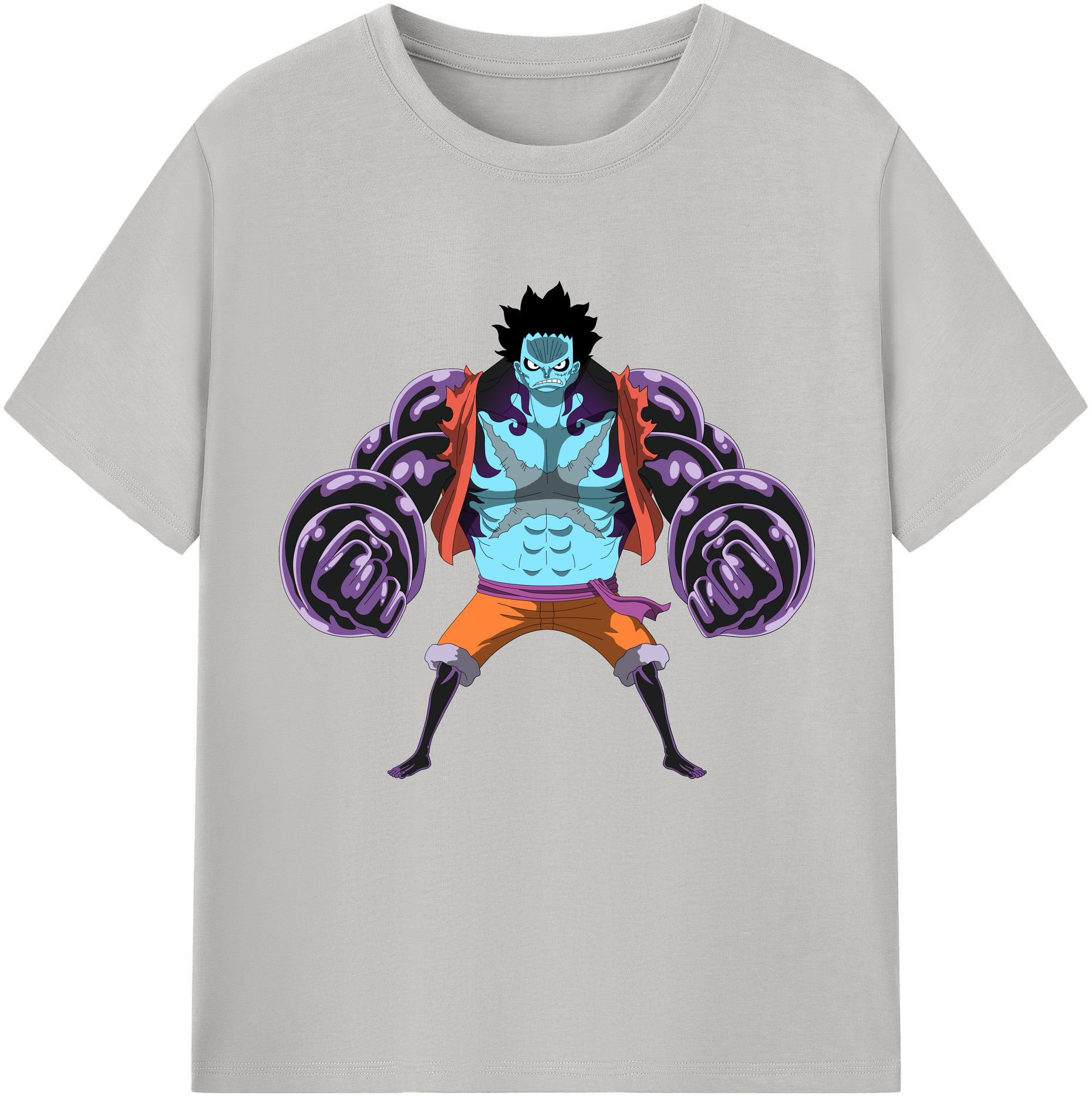 ワンピース モンキー・D・ルフィ ONE PIECE Monkey D. Luffy レディースカジュアルプリントTシャツ（綿100％）