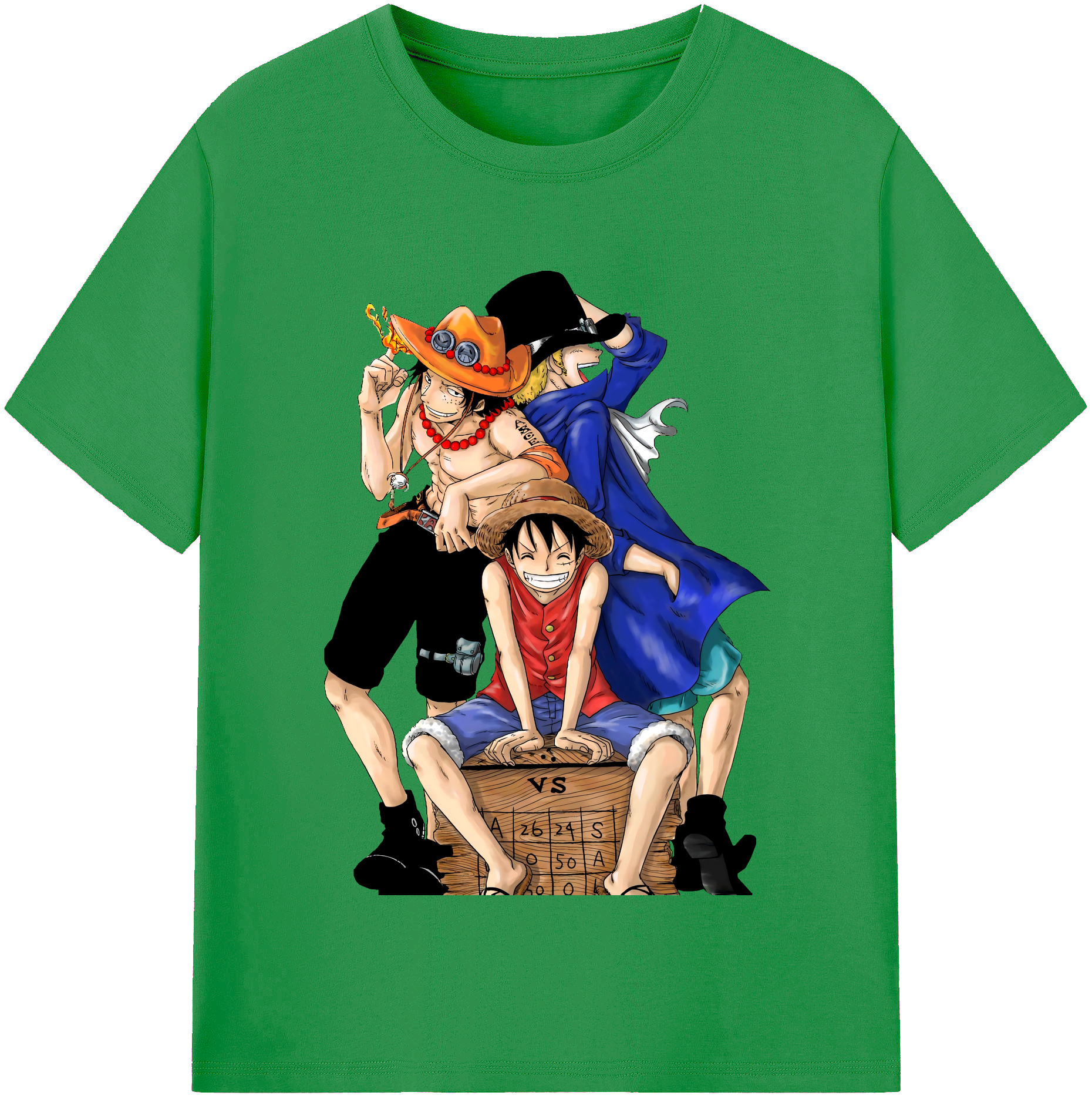 ワンピース モンキー・D・ルフィ ONE PIECE Monkey D. Luffy レディースカジュアルプリントTシャツ（綿100％）
