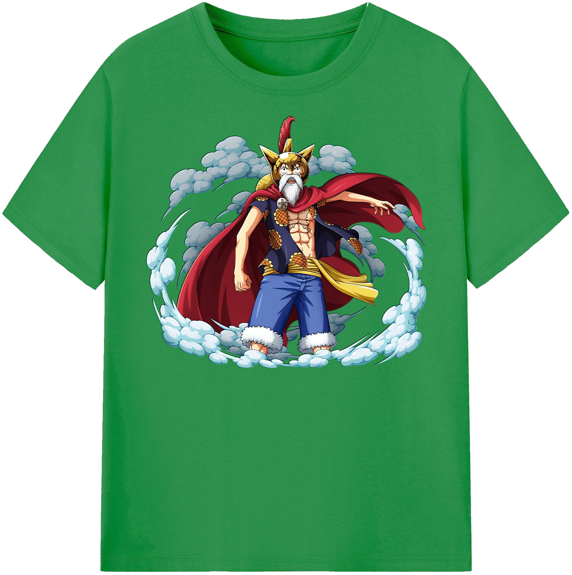 ワンピース モンキー・D・ルフィ ONE PIECE Monkey D. Luffy レディースカジュアルプリントTシャツ（綿100％）
