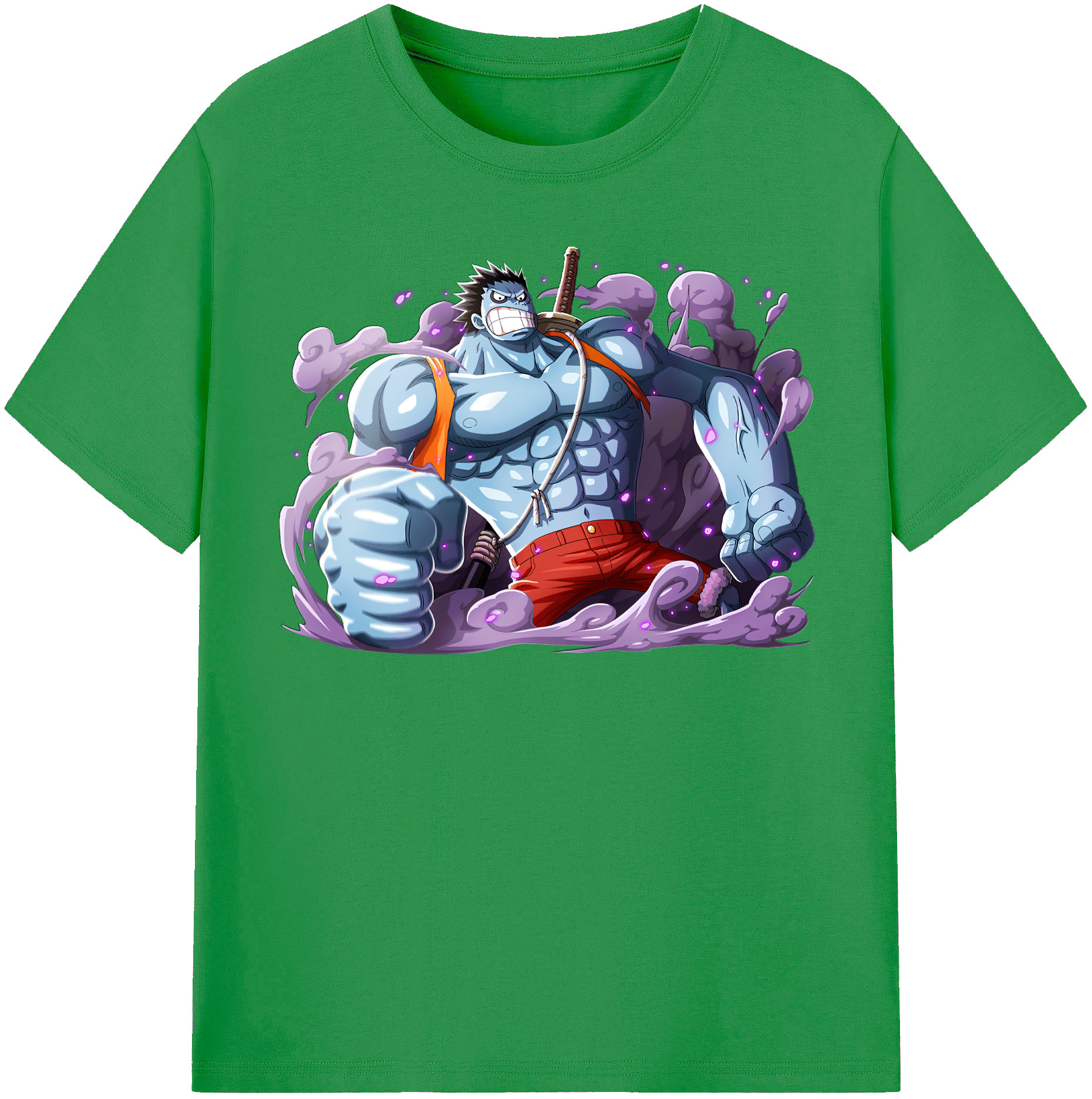 ワンピース モンキー・D・ルフィ ONE PIECE Monkey D. Luffy レディースカジュアルプリントTシャツ（綿100％）