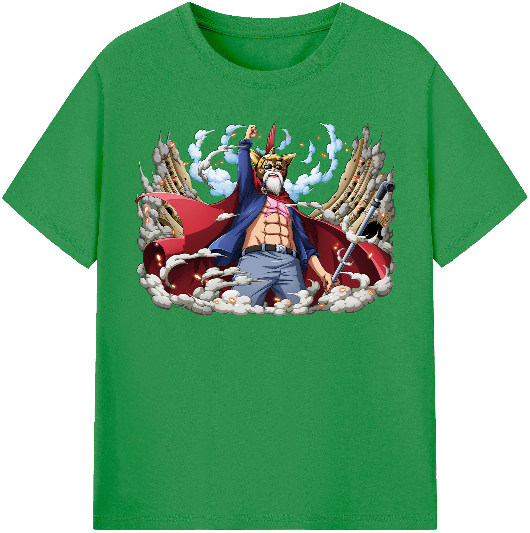 ワンピース モンキー・D・ルフィ ONE PIECE Monkey D. Luffy レディースカジュアルプリントTシャツ（綿100％）