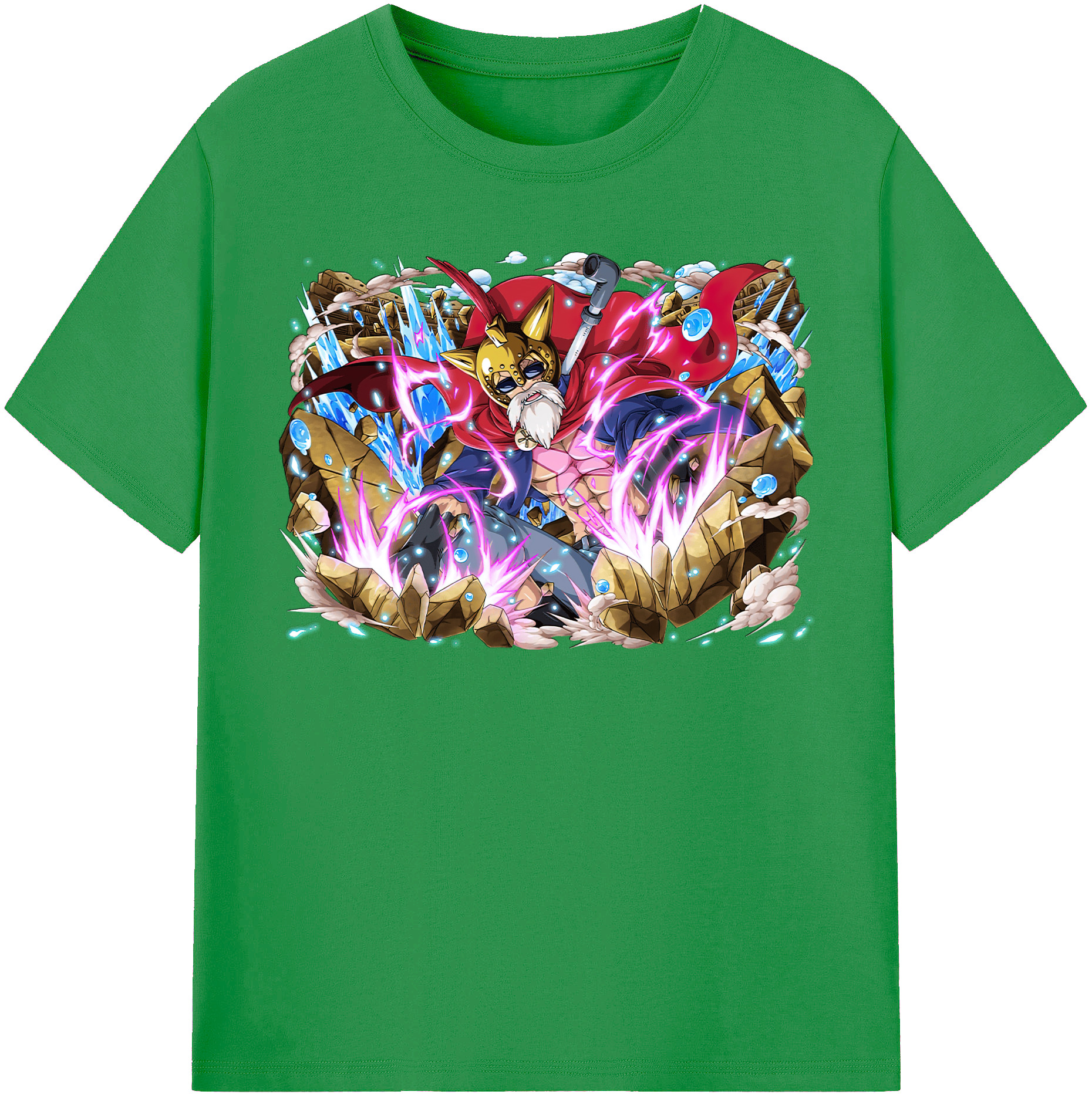 ワンピース モンキー・D・ルフィ ONE PIECE Monkey D. Luffy レディースカジュアルプリントTシャツ（綿100％）