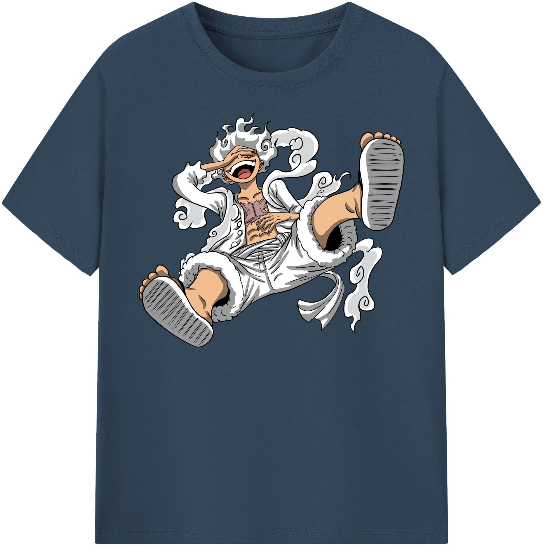 ワンピース モンキー・D・ルフィ ONE PIECE Monkey D. Luffy レディースカジュアルプリントTシャツ（綿100％）