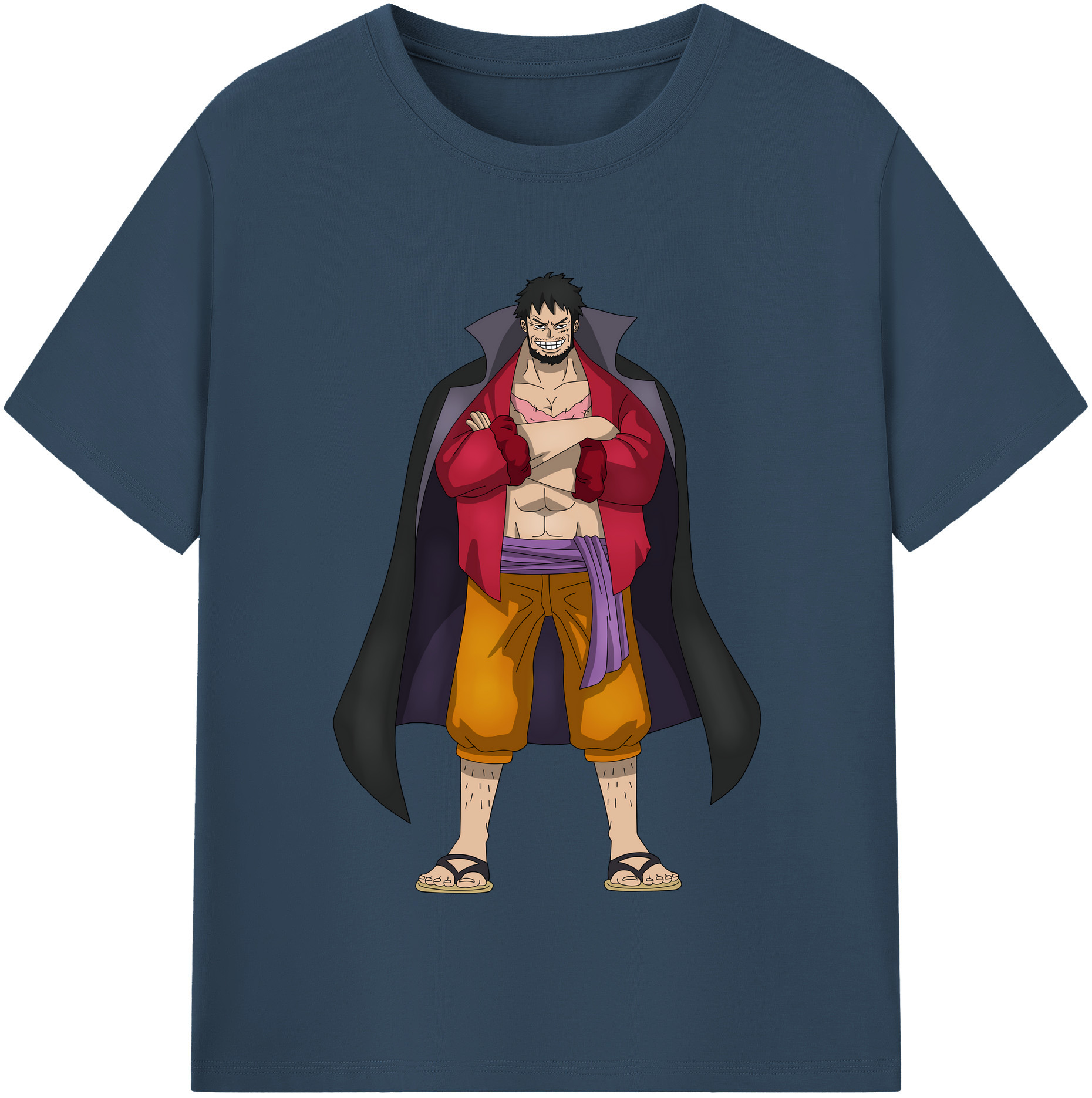 ワンピース モンキー・D・ルフィ ONE PIECE Monkey D. Luffy レディースカジュアルプリントTシャツ（綿100％）