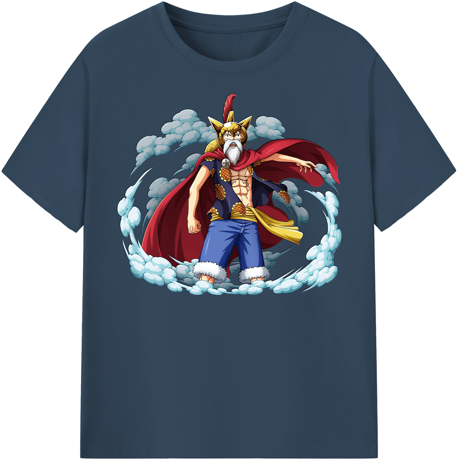 ワンピース モンキー・D・ルフィ ONE PIECE Monkey D. Luffy レディースカジュアルプリントTシャツ（綿100％）