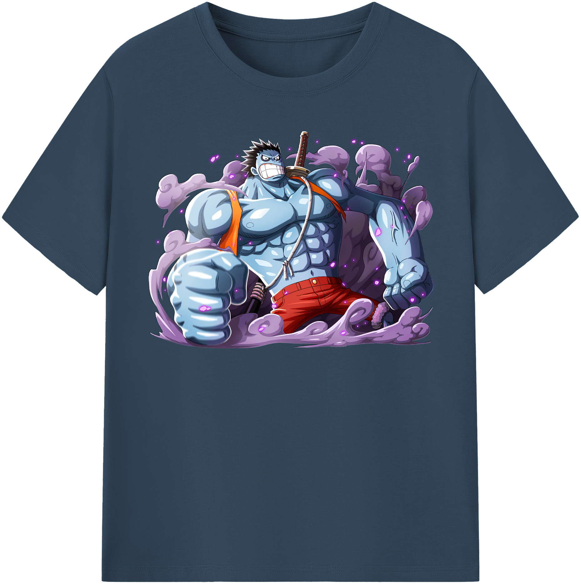 ワンピース モンキー・D・ルフィ ONE PIECE Monkey D. Luffy レディースカジュアルプリントTシャツ（綿100％）