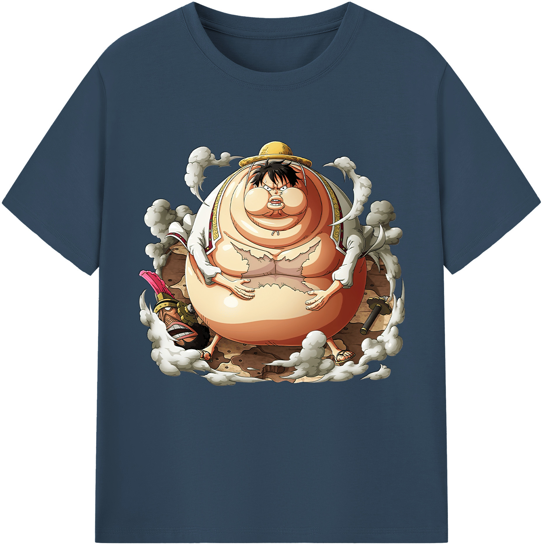 ワンピース モンキー・D・ルフィ ONE PIECE Monkey D. Luffy レディースカジュアルプリントTシャツ（綿100％）