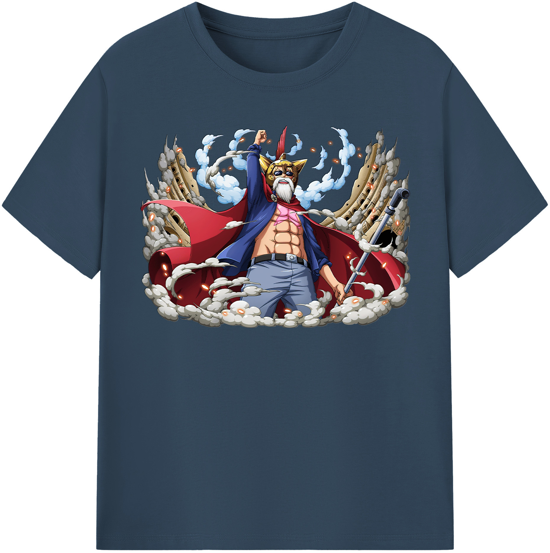 ワンピース モンキー・D・ルフィ ONE PIECE Monkey D. Luffy レディースカジュアルプリントTシャツ（綿100％）