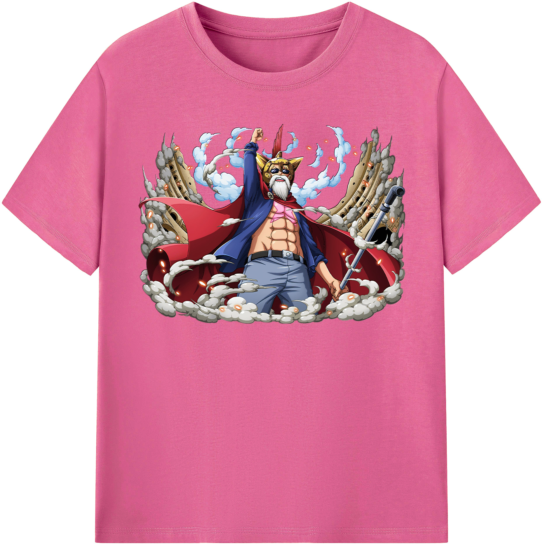 ワンピース モンキー・D・ルフィ ONE PIECE Monkey D. Luffy レディースカジュアルプリントTシャツ（綿100％）