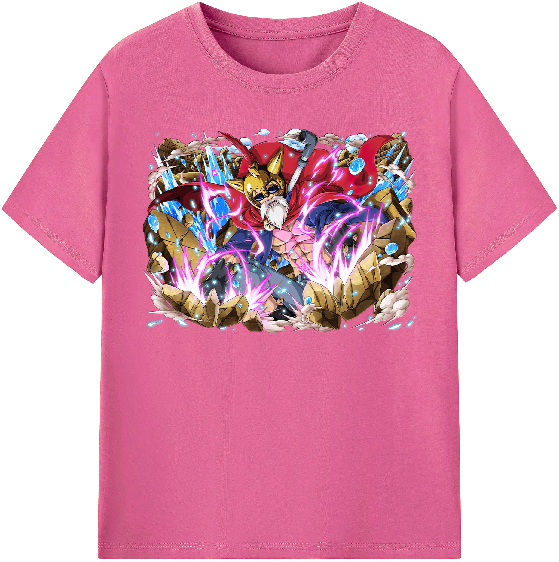ワンピース モンキー・D・ルフィ ONE PIECE Monkey D. Luffy レディースカジュアルプリントTシャツ（綿100％）