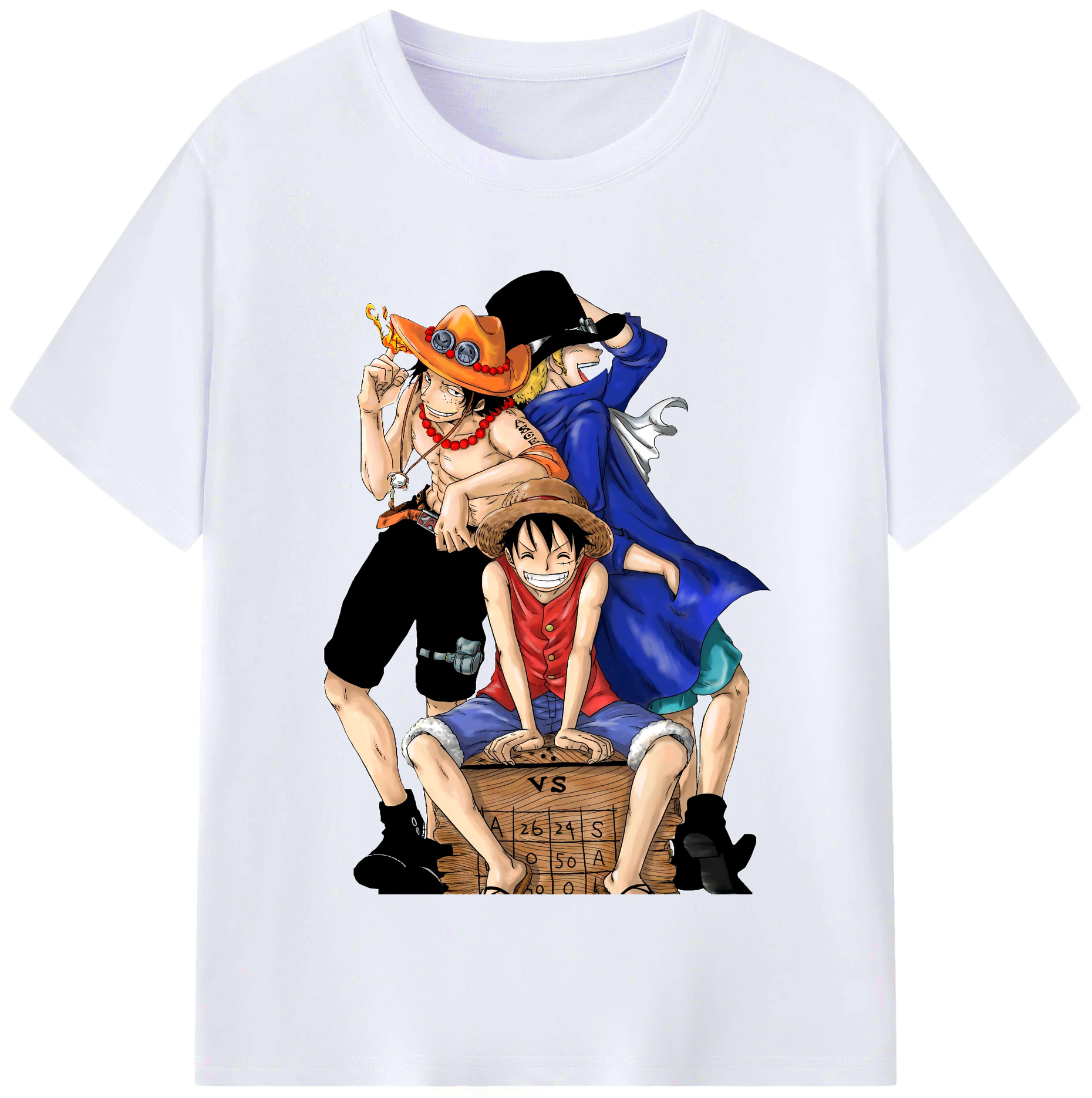 ワンピース モンキー・D・ルフィ ONE PIECE Monkey D. Luffy レディースカジュアルプリントTシャツ（綿100％）