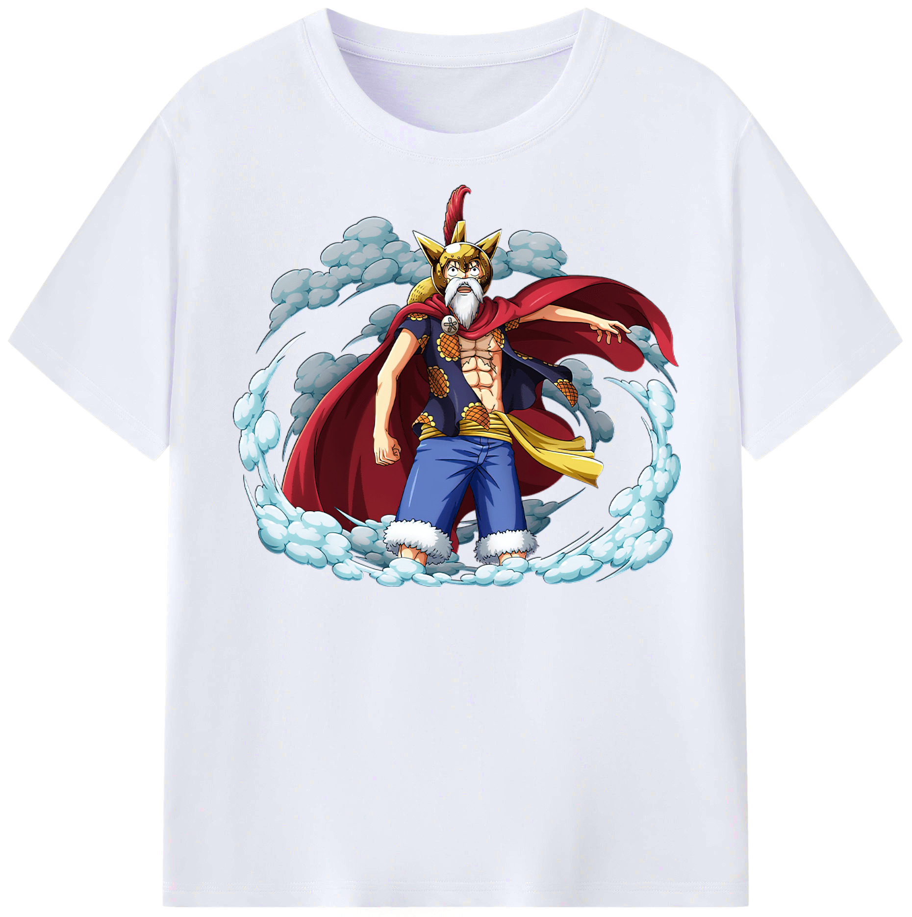 ワンピース モンキー・D・ルフィ ONE PIECE Monkey D. Luffy レディースカジュアルプリントTシャツ（綿100％）