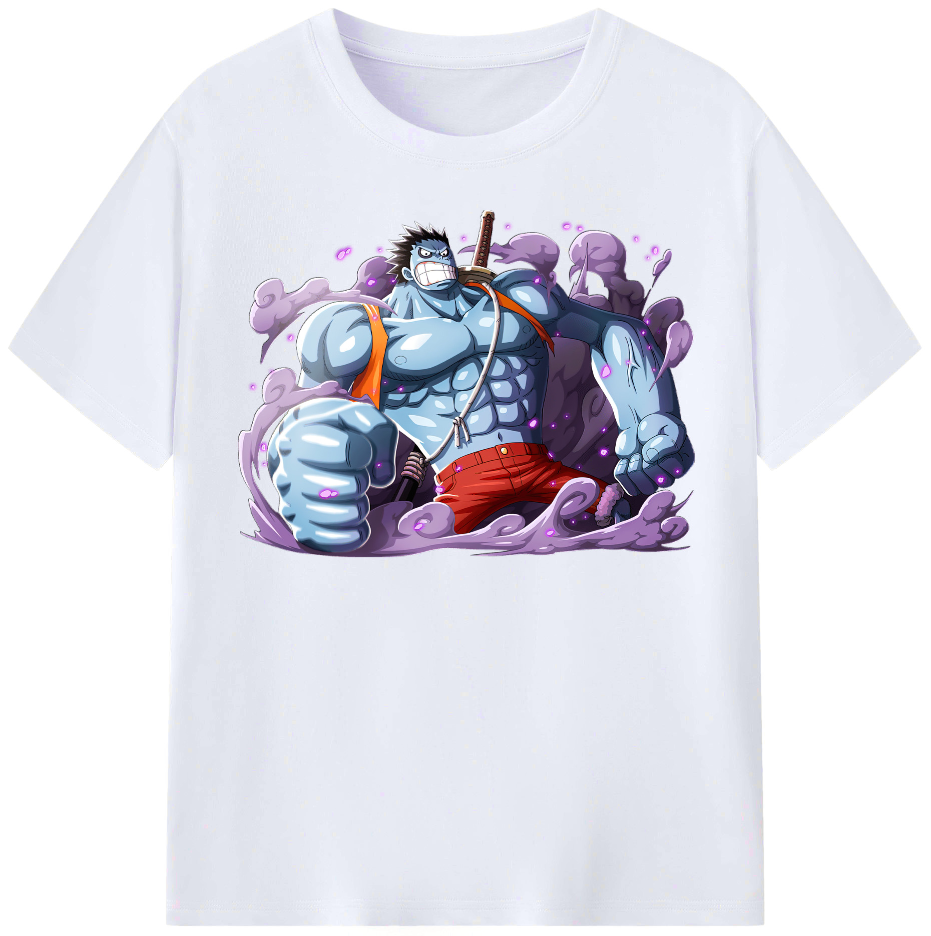 ワンピース モンキー・D・ルフィ ONE PIECE Monkey D. Luffy レディースカジュアルプリントTシャツ（綿100％）