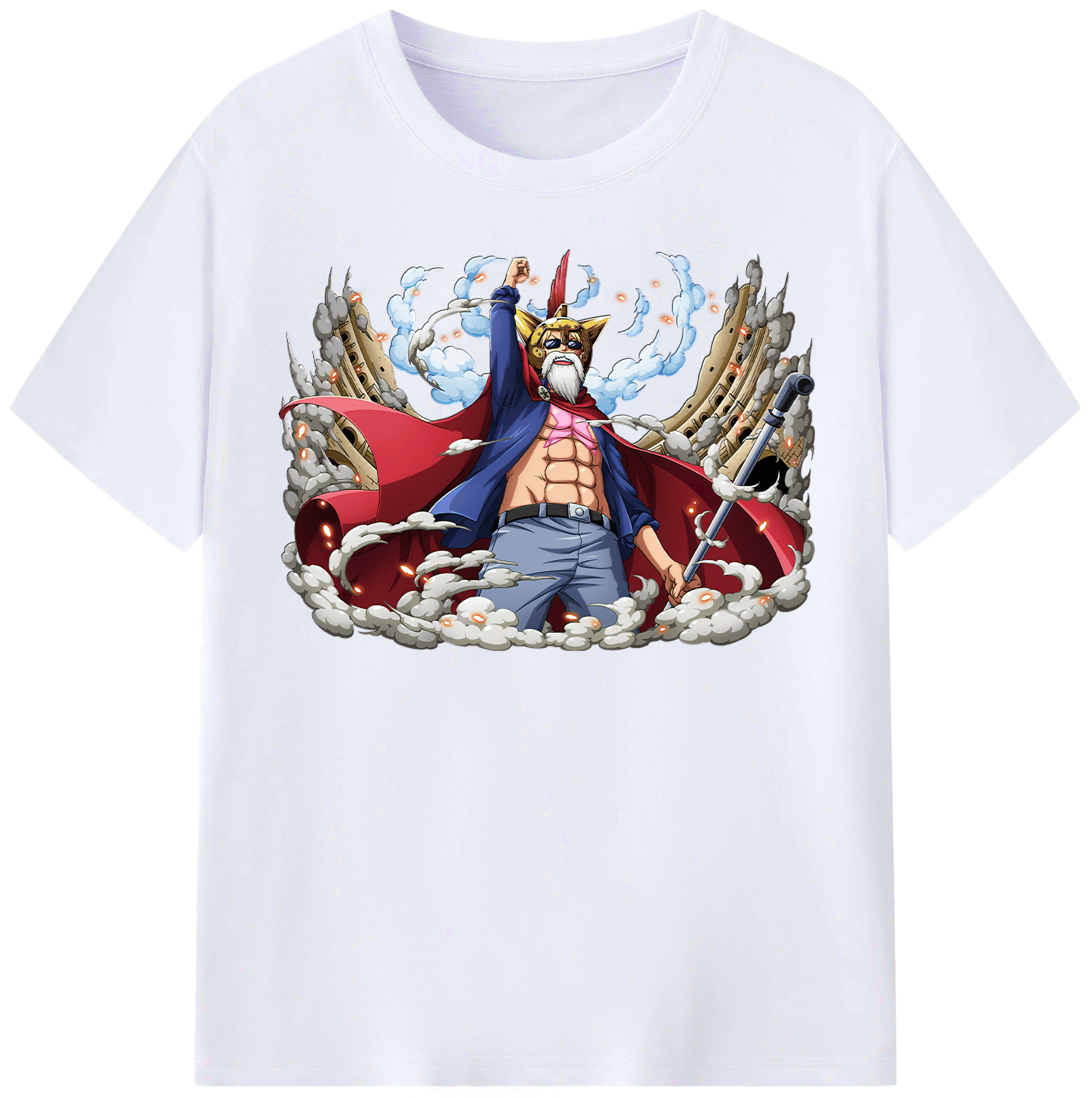 ワンピース モンキー・D・ルフィ ONE PIECE Monkey D. Luffy レディースカジュアルプリントTシャツ（綿100％）